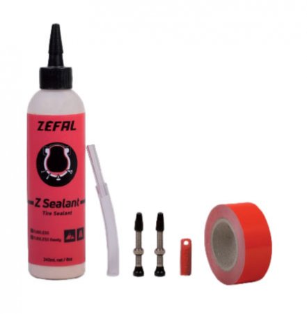 KIT CONVERSION TUBELESS COMPLET+SEALANT POUR PAIRE DE JANTE LARGEUR 22 >26 mm - 9366 Z9366